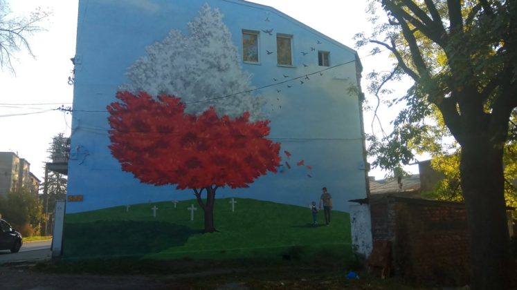 Mural &bdquo;Drzewo życia&rdquo; w Czeladzi &ndash; fot. arch. prywatne
