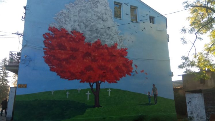 Mural &bdquo;Drzewo życia&rdquo; w Czeladzi &ndash; fot. arch. prywatne