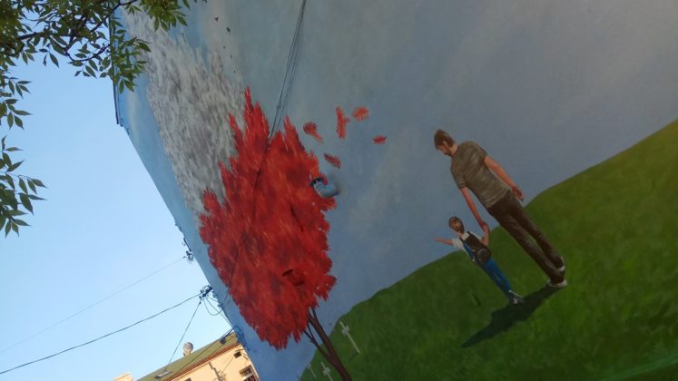 Mural &bdquo;Drzewo życia&rdquo; w Czeladzi &ndash; fot. arch. prywatne