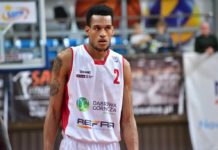 Dąbrowianie nie dali rady warszawskiej Legii Cleveland Melvin - fot. MKS Dąbrowa Górnicza