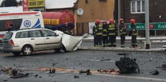 Wypadek w Jaworznie - fot. Grzegorz Białas/Facebook - Informacje drogowe Jaworzno i okolice