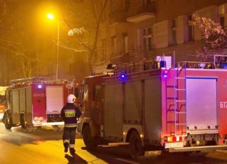 Pożar przy ulicy Kościelnej - fot. Facebook /@Sosnowiec998