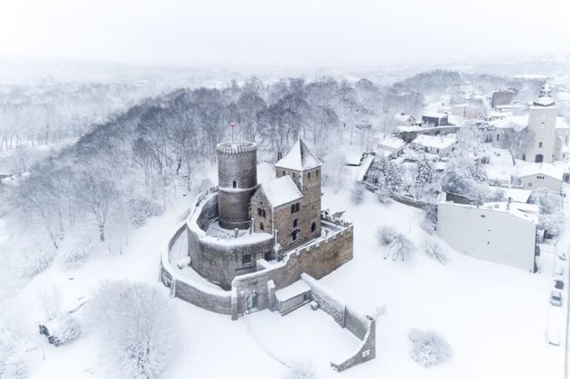 Będzin w zimowej odsłonie - fot. UM Będzin