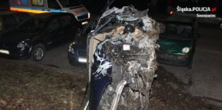 Tragiczny wypadek w Sosnowcu - fot. KMP w Sosnowcu