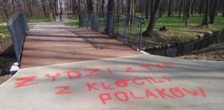 Wandale atakują. Oburzający napis w parku