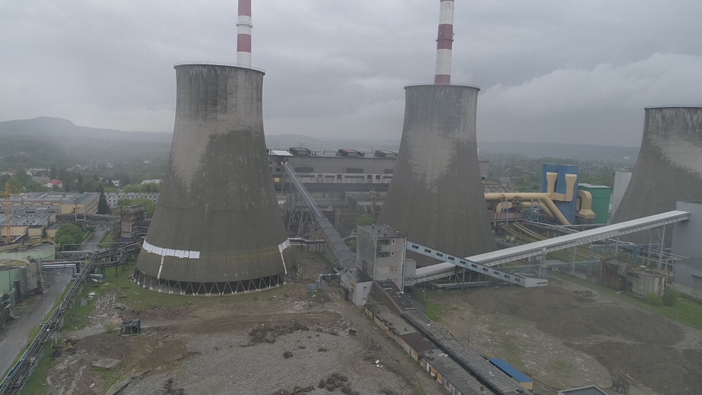 Wyburzenie chłodni kominowej elektrowni Łagisza – fot. grupa Tauron