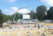 Trwa remont amfiteatru w czeladzkim Parku Grabek - fot. UM Czeladź