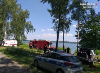 Tragedia na jeziorze Pogoria III - fot. KMP w Dąbrowie Górniczej