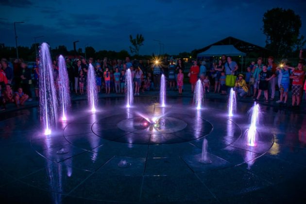 Fontanna na plaży miejskiej - fot. UM Będzin