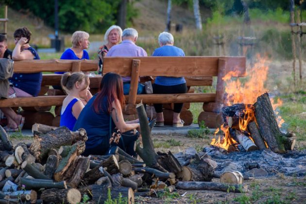 Fontanna na plaży miejskiej - fot. UM Będzin