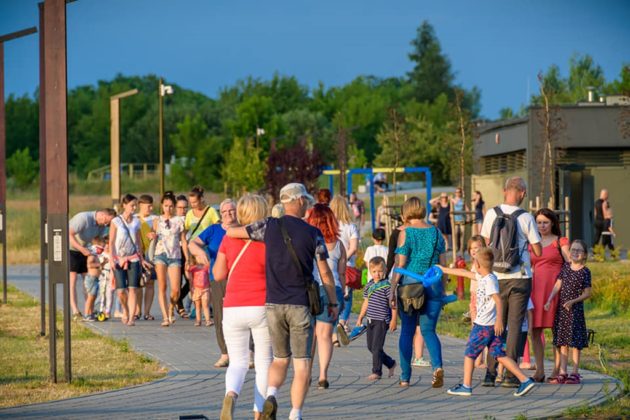 Fontanna na plaży miejskiej - fot. UM Będzin