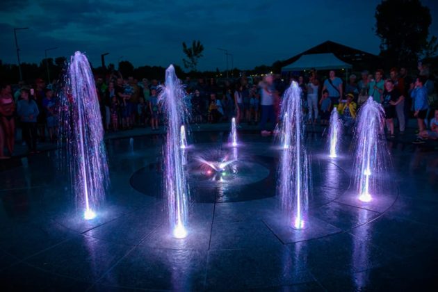 Fontanna na plaży miejskiej - fot. UM Będzin