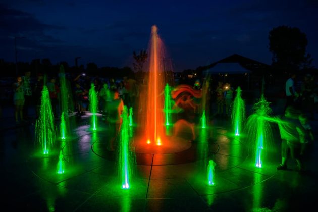 Fontanna na plaży miejskiej - fot. UM Będzin