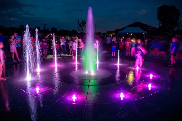 Fontanna na plaży miejskiej - fot. UM Będzin