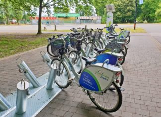 Wypożyczalnia rowerów miejskich na Stawikach - fot. Facebook/Sosnowiec łączy