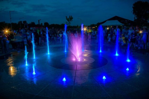 Fontanna na plaży miejskiej - fot. UM Będzin