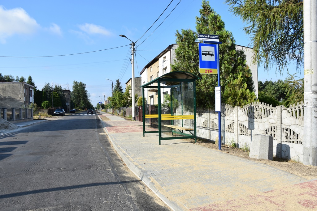 Przebudowa chodnika w Wojkowicach - fot. Starostwo powiatowe w Będzinie