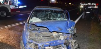 Pijany kierowca spowodował wypadek - fot. KPP w Zawierciu