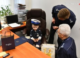 Kubuś został policjantem - fot. Śląska Policja