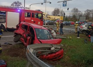 Tragiczny wypadek na DK94 w Sławkowie - fot. Facebook @Będzin112
