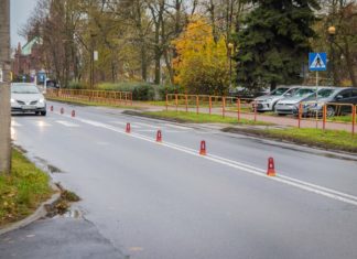 Separatory na ul. Wojska Polskiego w Sosnowcu - fot. UM Sosnowiec
