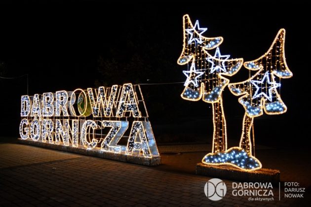 Ozdoby świąteczne w Dąbrowie Górniczej – fot. Dariusz Nowak/UM Dąbrowa Górnicza