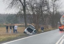 Tragedia na DK78 - fot. Facebook @Będzin112