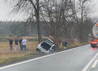Tragedia na DK78 - fot. Facebook @Będzin112