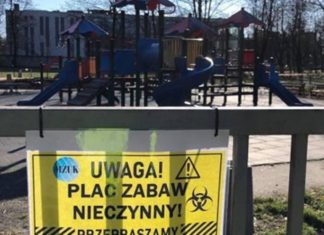 Zamknięte place zabaw - fot. UM Sosnowiec
