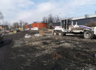 Pokopalniane kłopoty na budowie parkingu przy ul. Francuskiej – fot. UM Czeladź