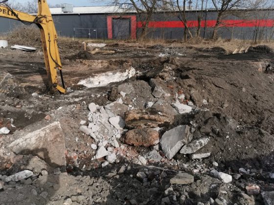 Pokopalniane kłopoty na budowie parkingu przy ul. Francuskiej &ndash; fot. UM Czeladź