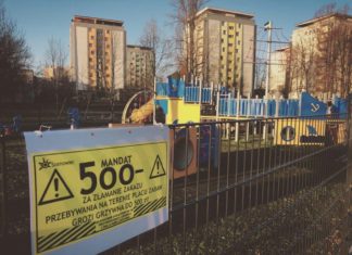 Zamknięte place zabaw - fot. UM Sosnowiec