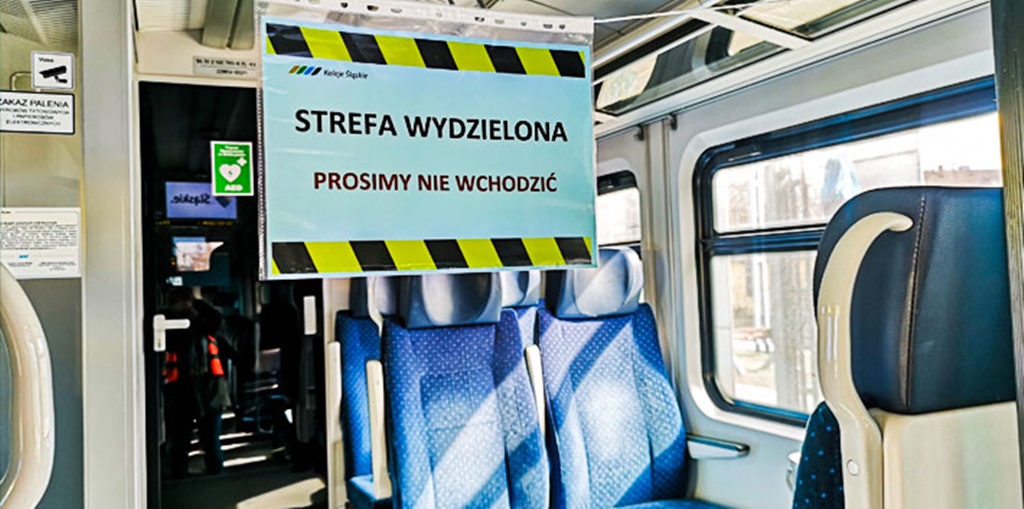 Strefy bezpieczeństwa w pociągach - fot. Koleje Śląskie