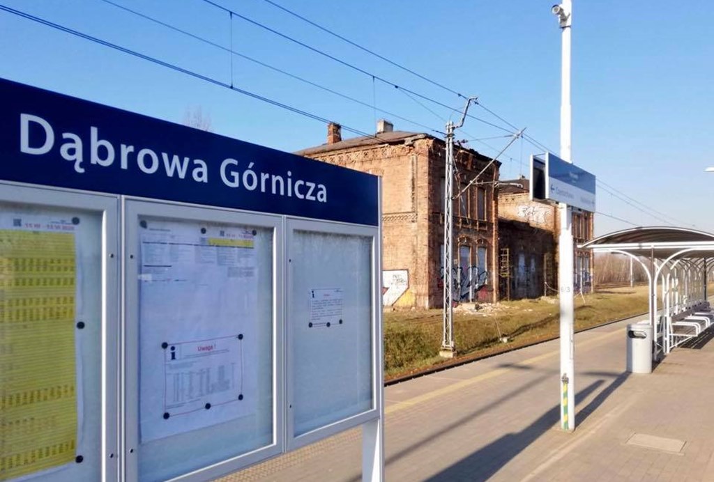 Dworzec PKP w Dąbrowie Górniczej – fot. UM Dąbrowa Górnicza