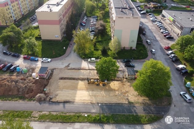 Budowa parkingu przy Kasprzaka w Dąbrowie G&oacute;rniczej &ndash; fot. Studio DG