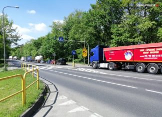 Remont wiaduktu na DK78 - fot. KPP w Zawierciu