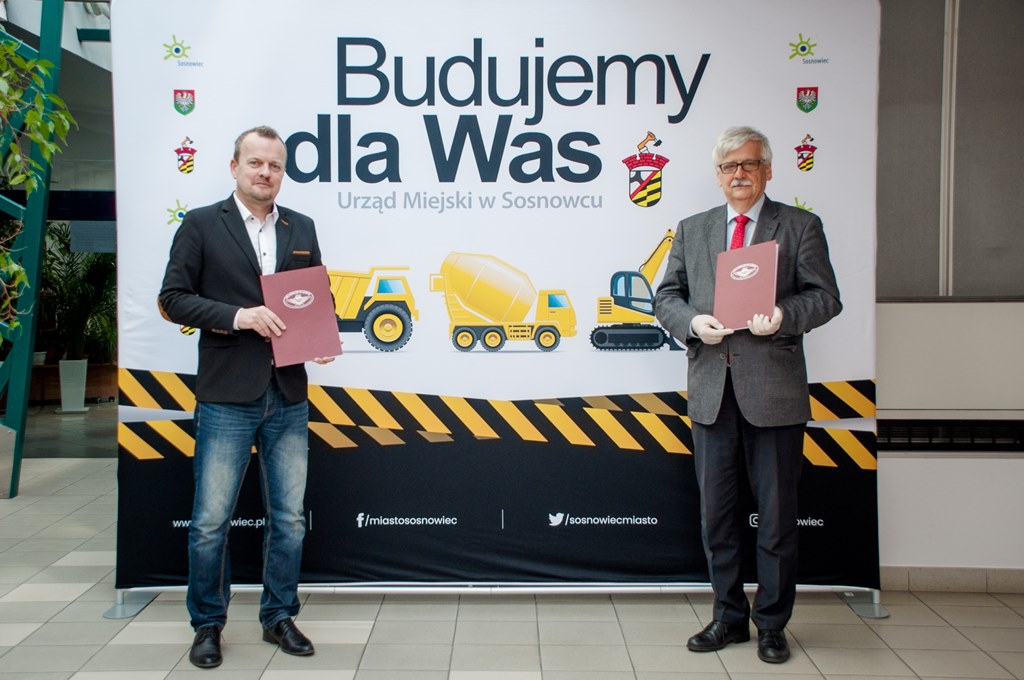 Podpisanie umowy na budowę nowej linii tramwajowej w Sosnowcu - fot. UM Sosnowiec