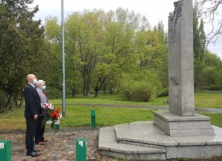 Święto Pracy w Sosnowcu w cieniu epidemii koronawirusa – fot. SLD Sosnowiec