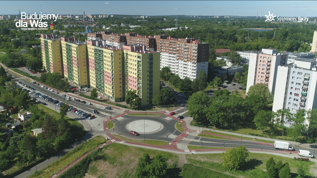 Rondo na ul. Ostrogórskiej w Sosnowcu - fot. UM Sosnowiec