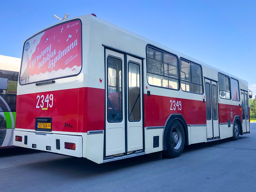 Czerwony autobus Szpilmana - fot. UM Sosnowiec