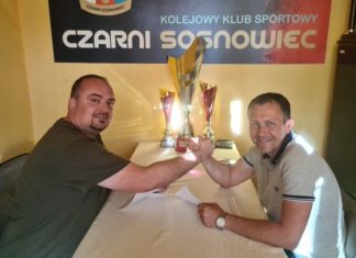 Sebastian Stemplewski pozostaje trenerem Czarnych Sosnowiec – fot. Czarni Sosnowiec