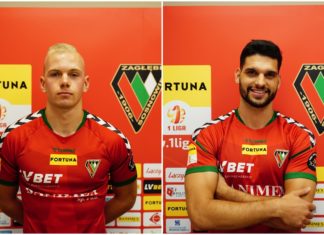 Olaf Nowak i João Ribeiro Oliveira piłkarzami Zagłębia Sosnowiec – fot. zaglebie.eu