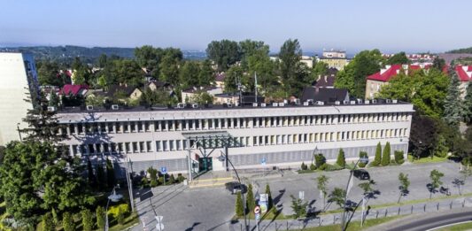 budynek, urząd, zieleń