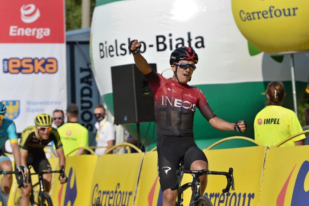 Richard Carapaz zwycięzcą trzeciego etapu 77. Tour de Pologne 2020 – fot. Szymon Gruchalski