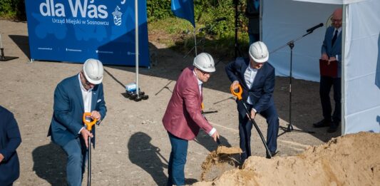 Rusza budowa nowej linii tramwajowej w Sosnowcu – fot. Maciej Łydek/UM Sosnowiec