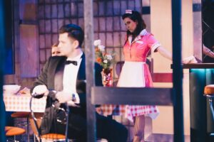Próba generalna przed premierą „Ślubu” w Teatrze Zagłębia – fot. Piotr Lis
