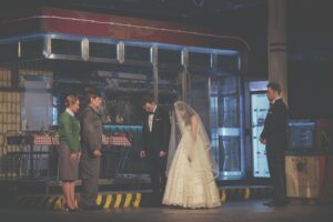 Próba generalna przed premierą „Ślubu” w Teatrze Zagłębia – fot. Piotr Lis