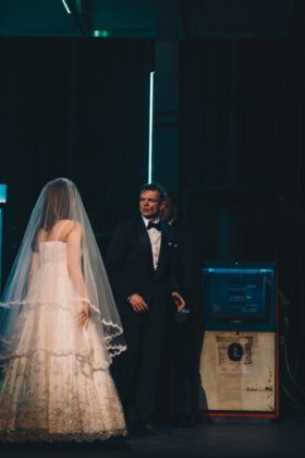 Próba generalna przed premierą „Ślubu” w Teatrze Zagłębia – fot. Piotr Lis