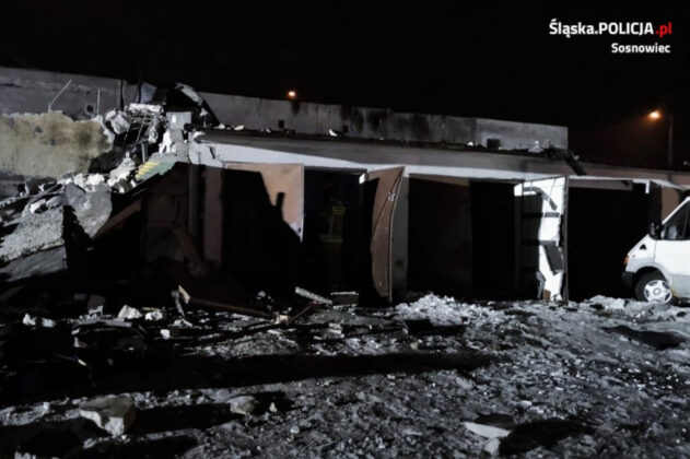 Wybuch gazu przy ul. Lenartowicza w Sosnowcu &ndash; fot. Policja Sosnowiec
