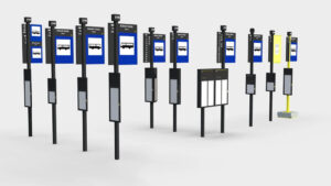 Rozkład jazdy, Słupki, Znaki, Tablice